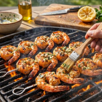 GARLIC BUTTER SHRIMP SKEWERS